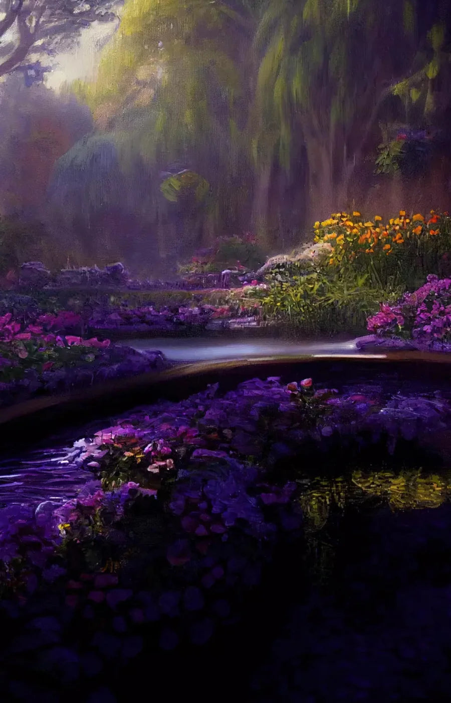 Lavendar Forest 8X12 Ultracloth ( 96 X 144 Inch ) Backdrop