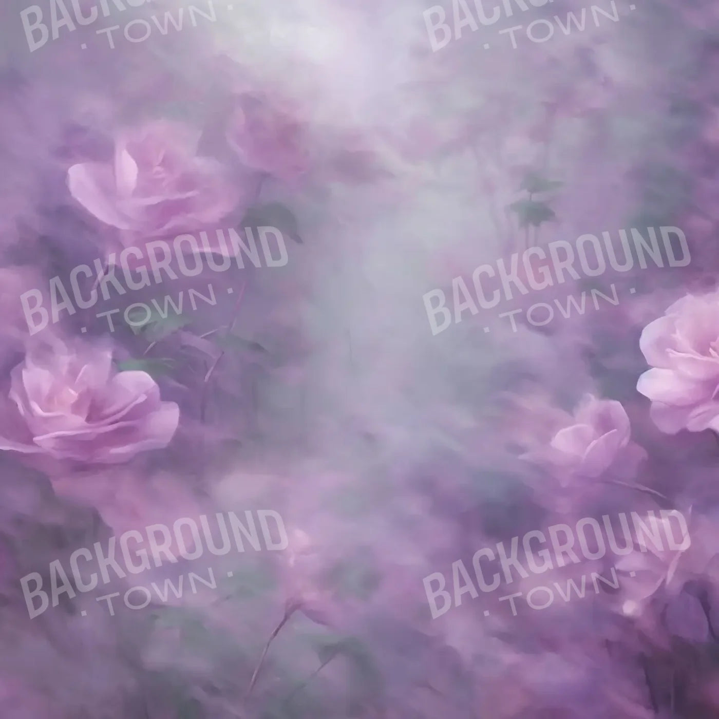 Lavender Roses 8’x8’ Fleece (96 x 96 inch) Backdrop