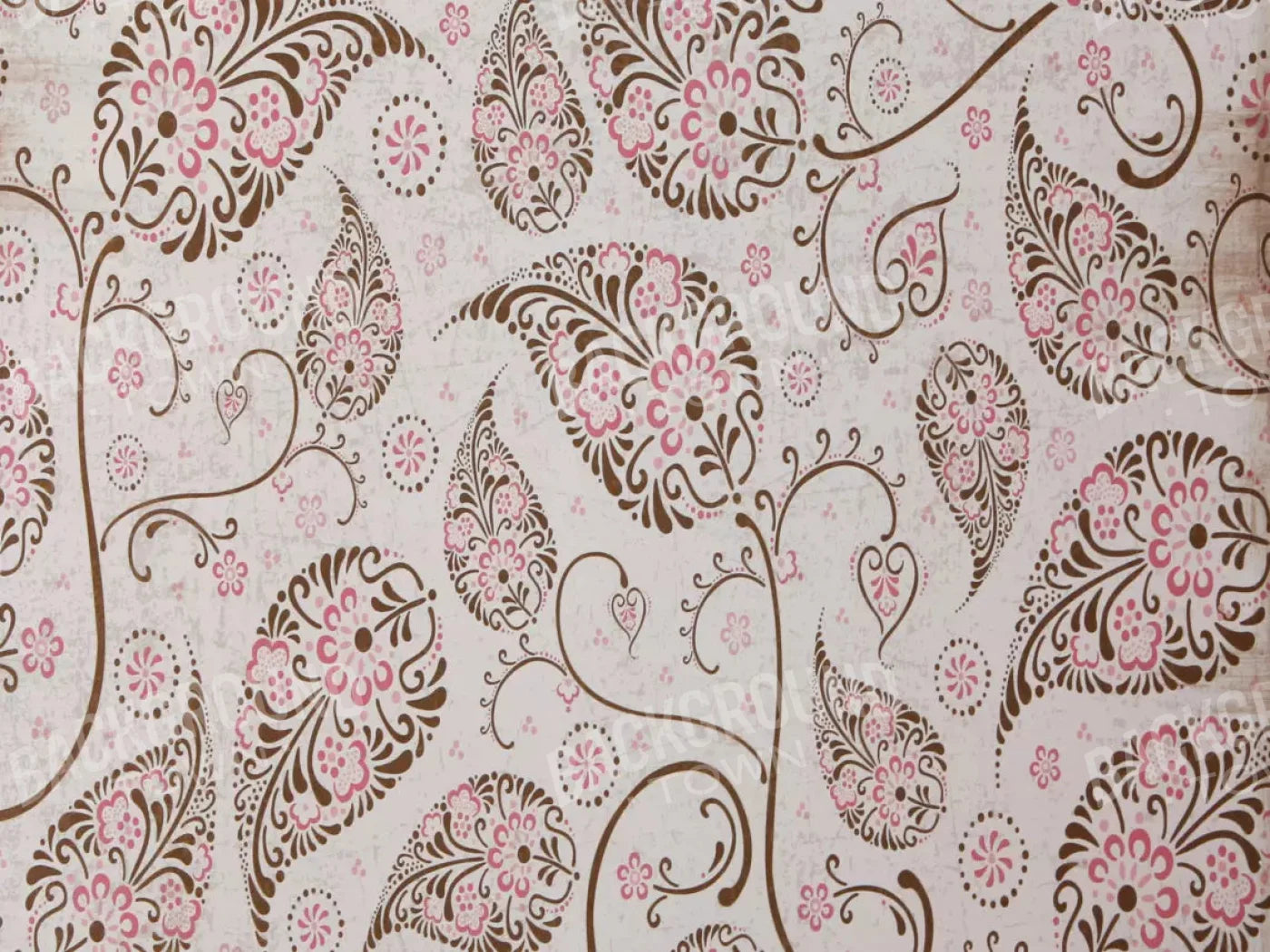 Leaflet Pink 10X8 Fleece ( 120 X 96 Inch ) Backdrop