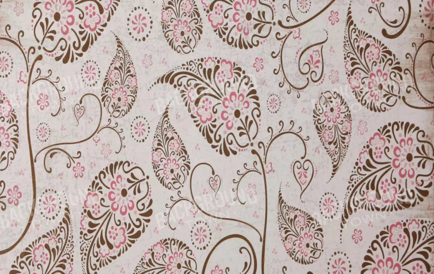 Leaflet Pink 16X10 Ultracloth ( 192 X 120 Inch ) Backdrop