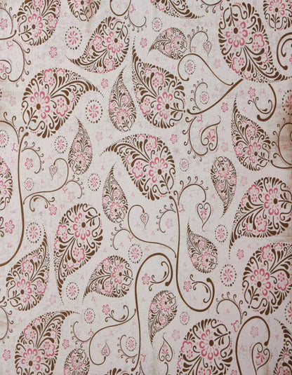 Leaflet Pink 6X8 Fleece ( 72 X 96 Inch ) Backdrop
