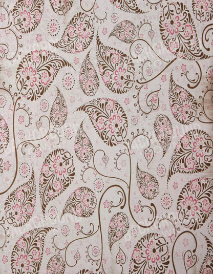 Leaflet Pink 6X8 Fleece ( 72 X 96 Inch ) Backdrop