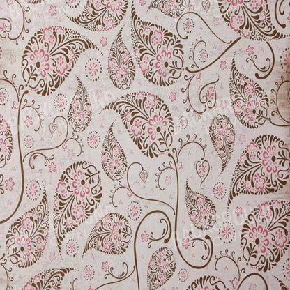 Leaflet Pink 8X8 Fleece ( 96 X Inch ) Backdrop