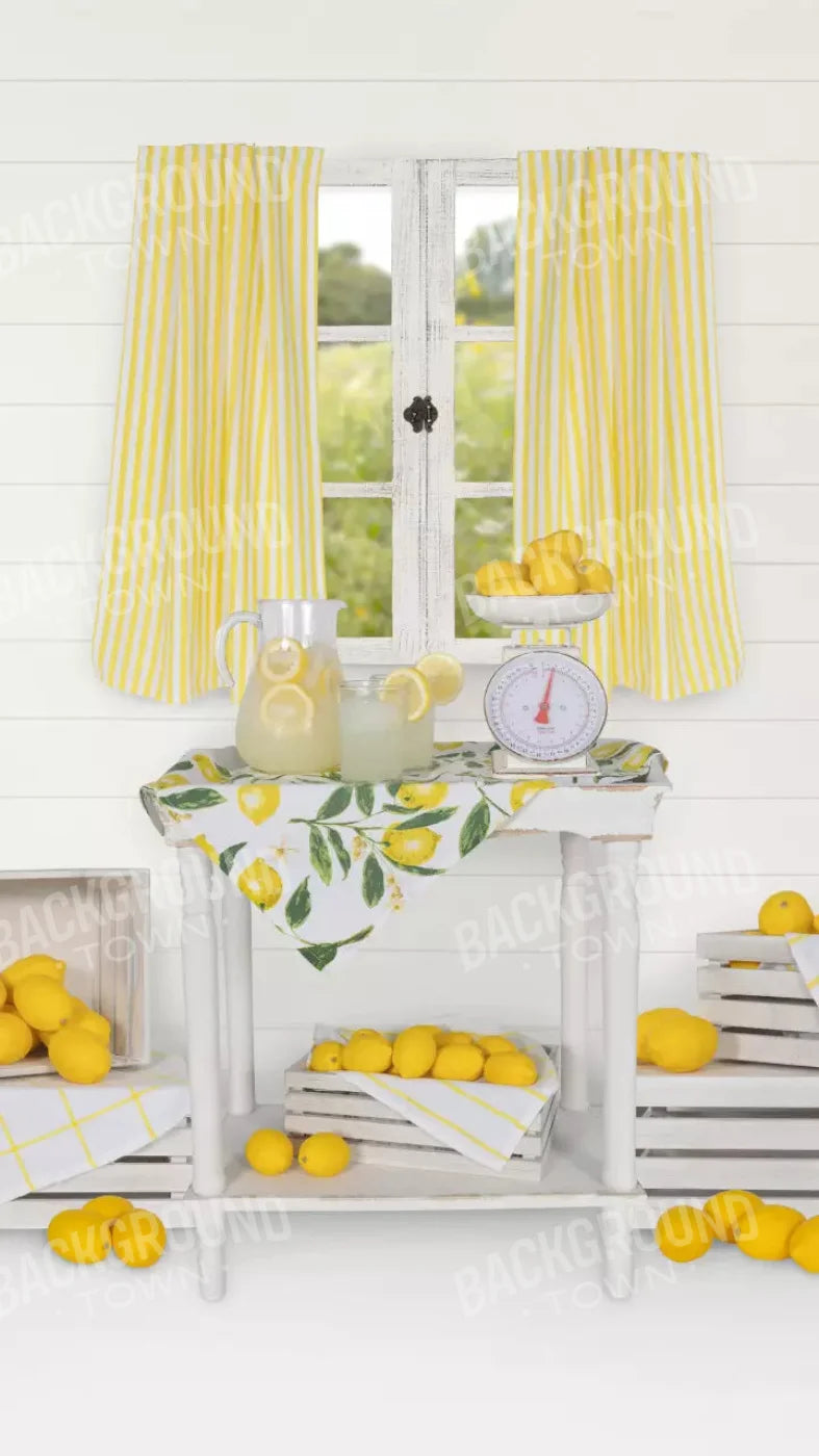 Lemonade Stand 8X14 Ultracloth ( 96 X 168 Inch ) Backdrop