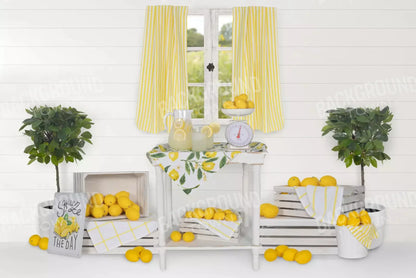 Lemonade Stand 8X5 Ultracloth ( 96 X 60 Inch ) Backdrop