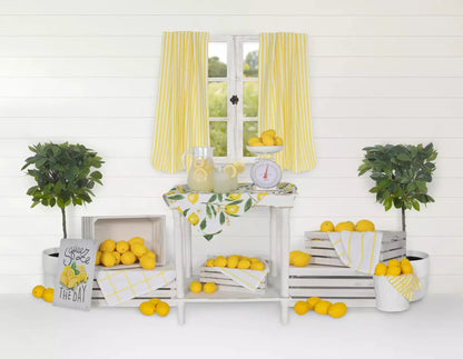 Lemonade Stand 8X6 Fleece ( 96 X 72 Inch ) Backdrop