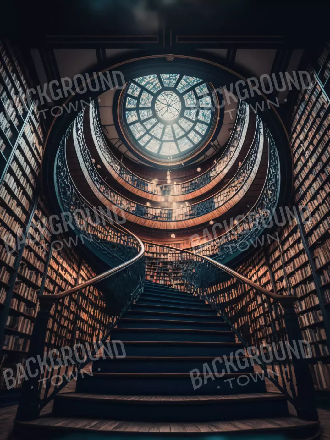 Library Ll 5X68 Fleece ( 60 X 80 Inch ) Backdrop