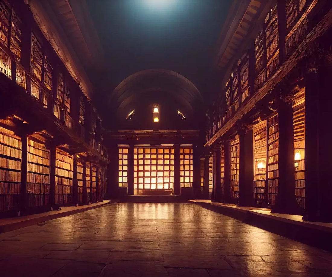 Library Hall 5X42 Fleece ( 60 X 50 Inch ) Backdrop