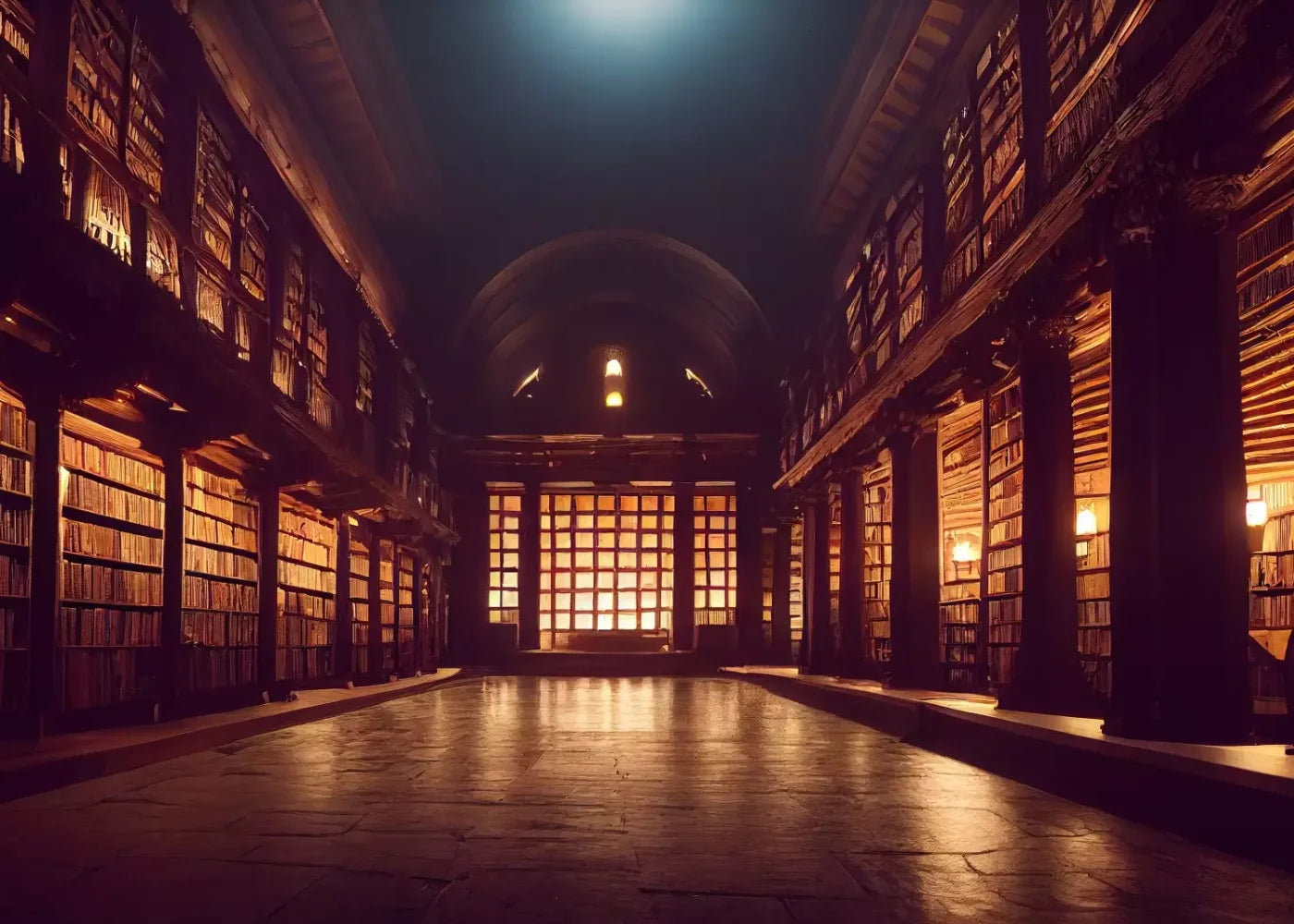 Library Hall 7X5 Ultracloth ( 84 X 60 Inch ) Backdrop