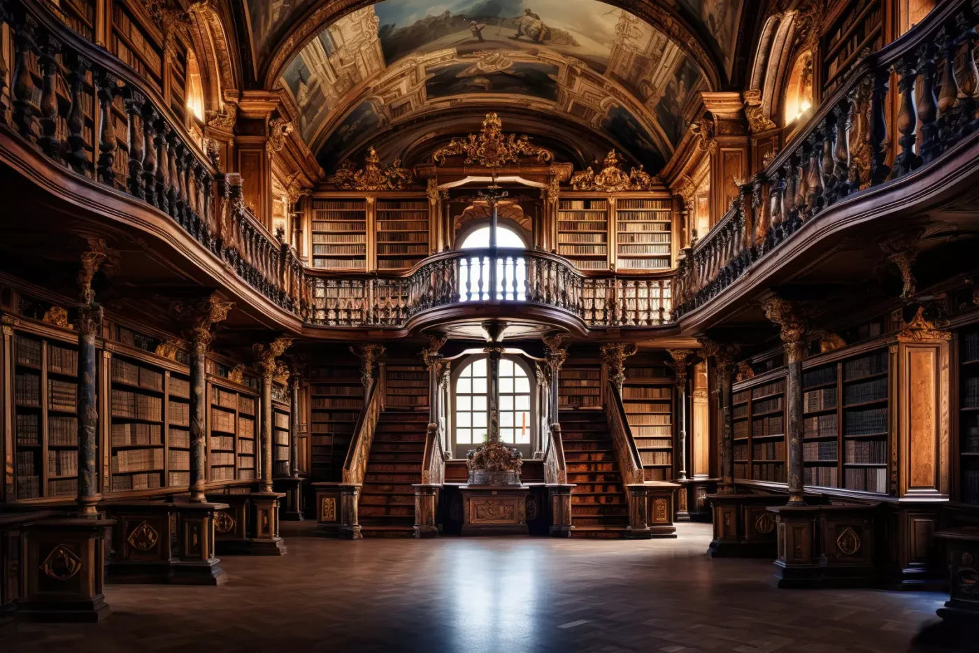 Library Hall I 12’X8’ Ultracloth (144 X 96 Inch) Backdrop