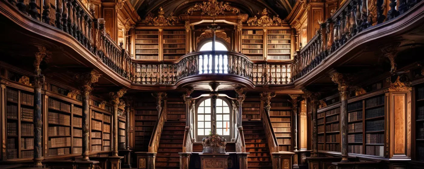 Library Hall I 20’X8’ Ultracloth (240 X 96 Inch) Backdrop