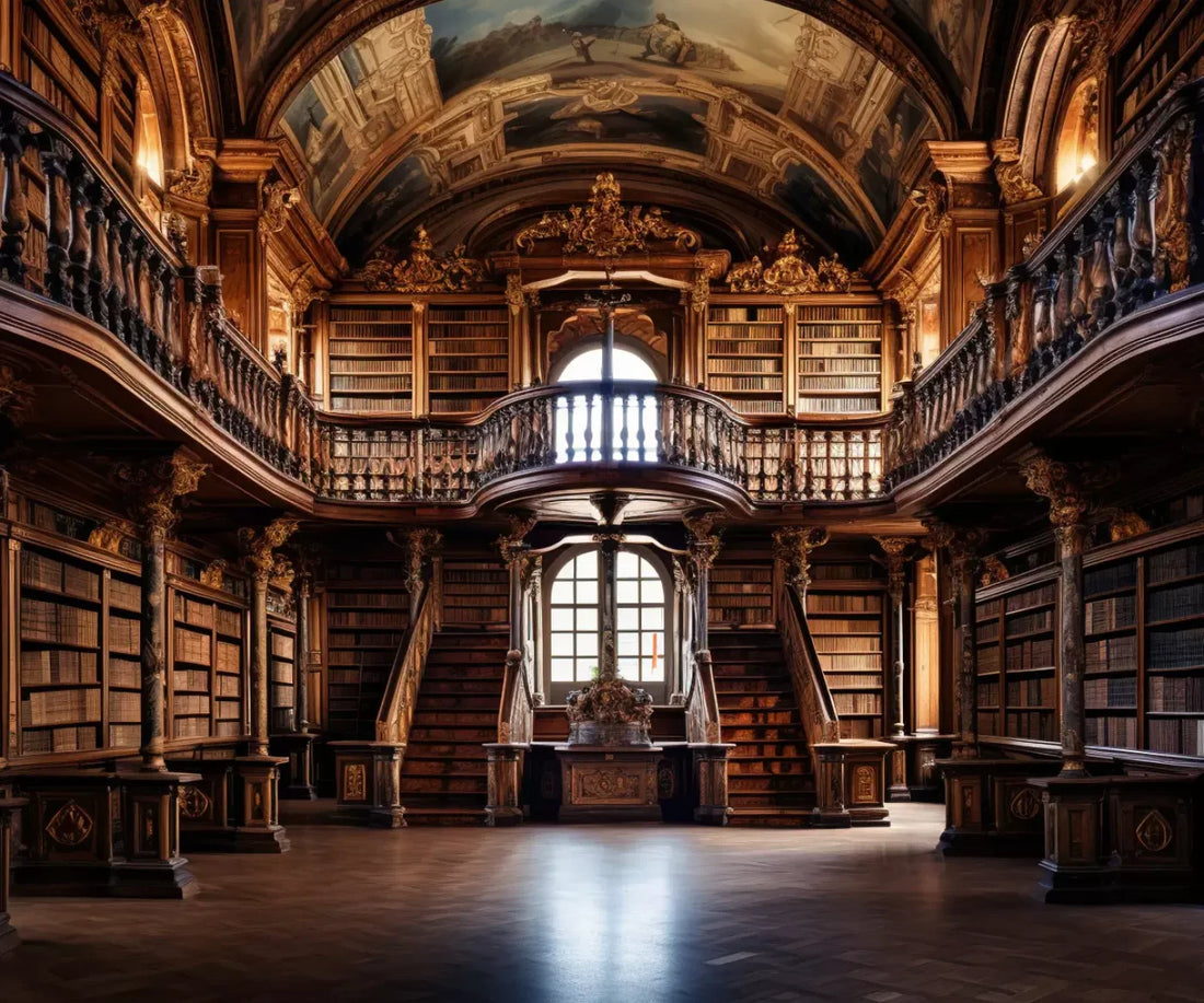 Library Hall I 5’X4’2 Fleece (60 X 50 Inch) Backdrop