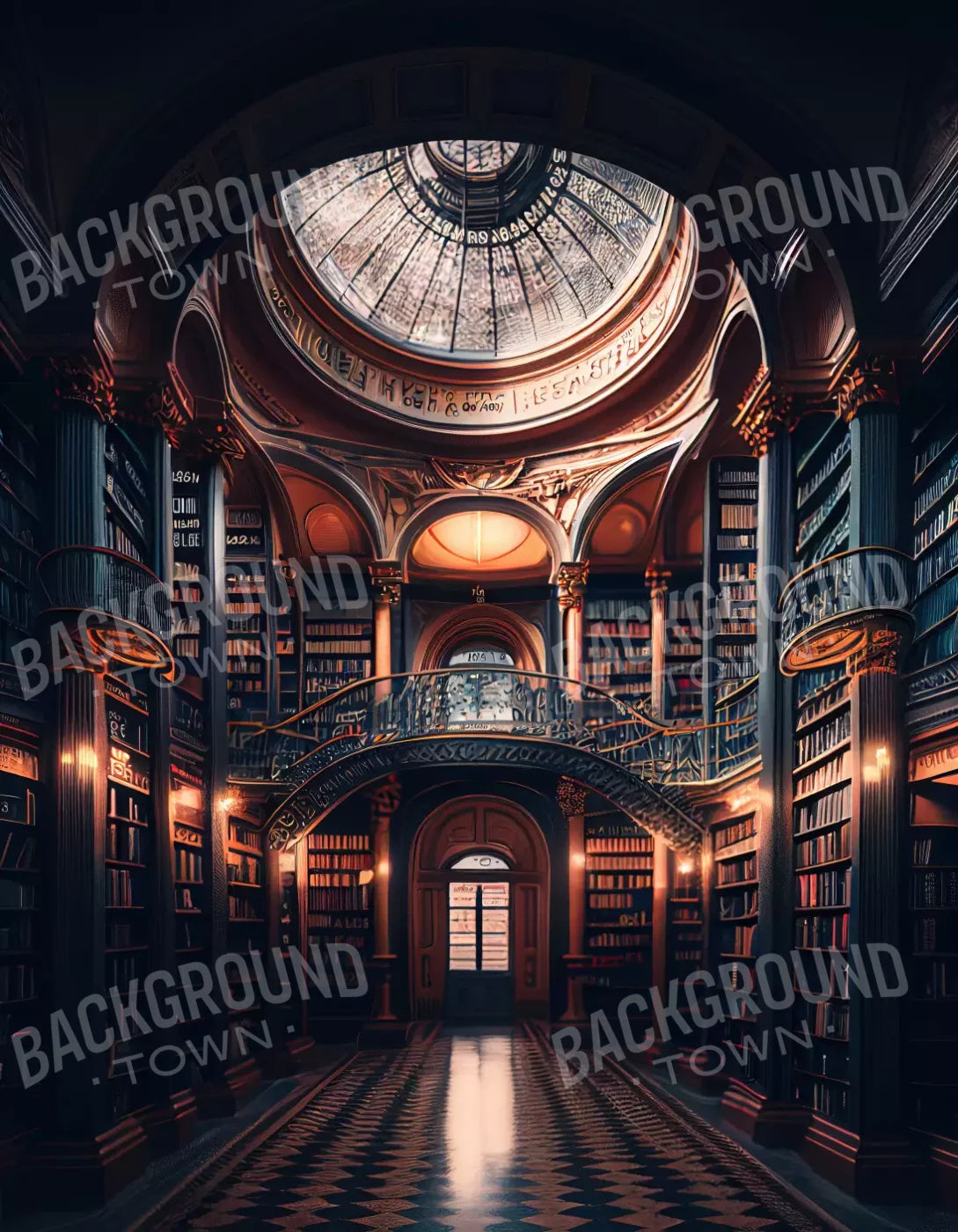 Library Ll 6X8 Fleece ( 72 X 96 Inch ) Backdrop