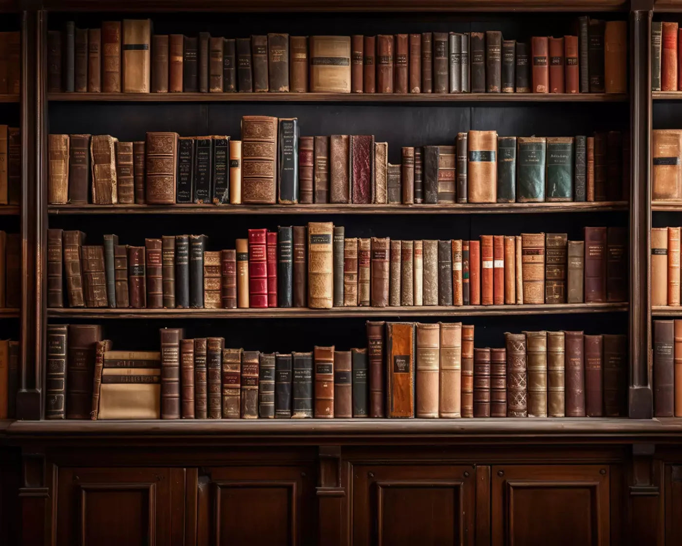 Library Wall 10X8 Fleece ( 120 X 96 Inch ) Backdrop