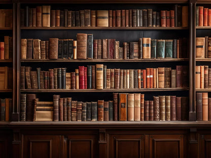 Library Wall 68X5 Fleece ( 80 X 60 Inch ) Backdrop