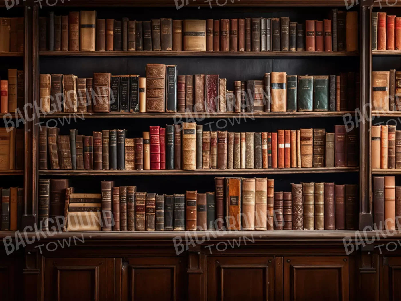 Library Wall 8X6 Fleece ( 96 X 72 Inch ) Backdrop