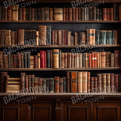 Library Wall 8X8 Fleece ( 96 X Inch ) Backdrop