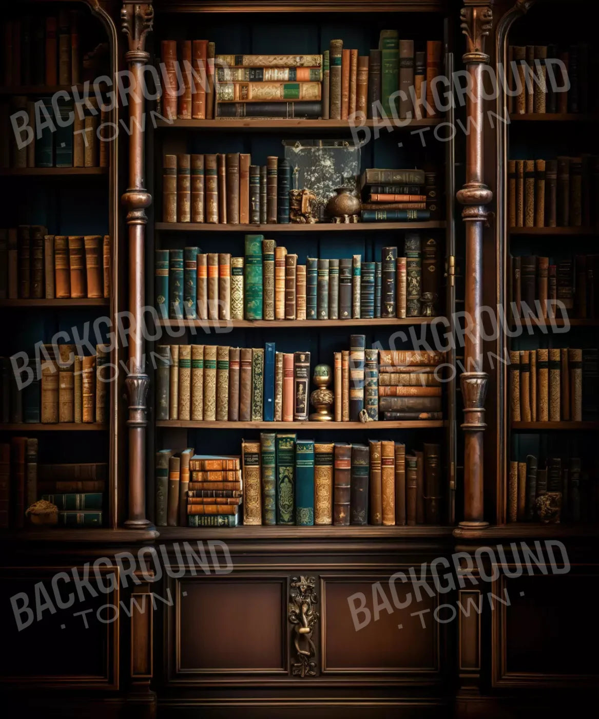 Library Wall Vertical 10X12 Ultracloth ( 120 X 144 Inch ) Backdrop