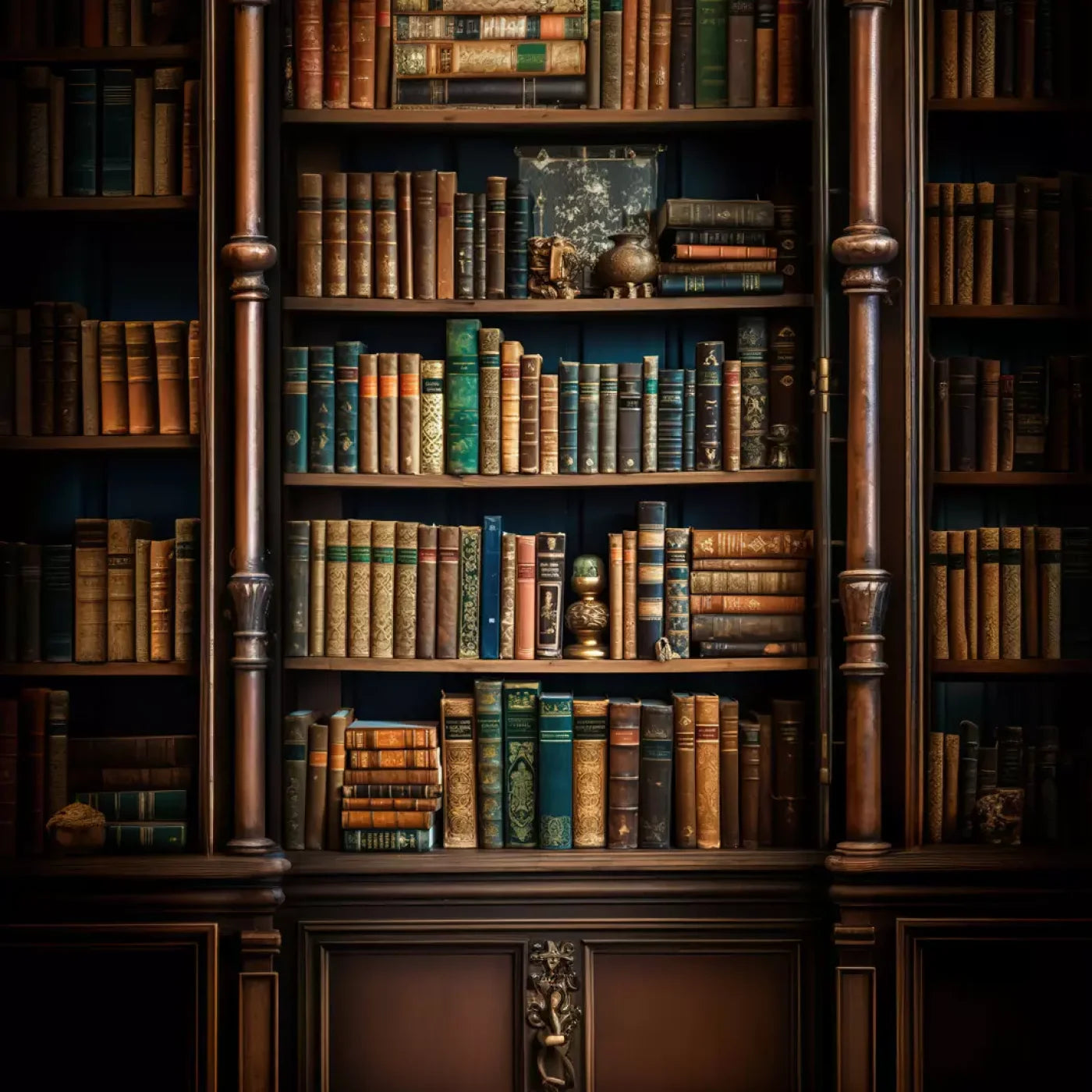 Library Wall Vertical 10X10 Ultracloth ( 120 X Inch ) Backdrop