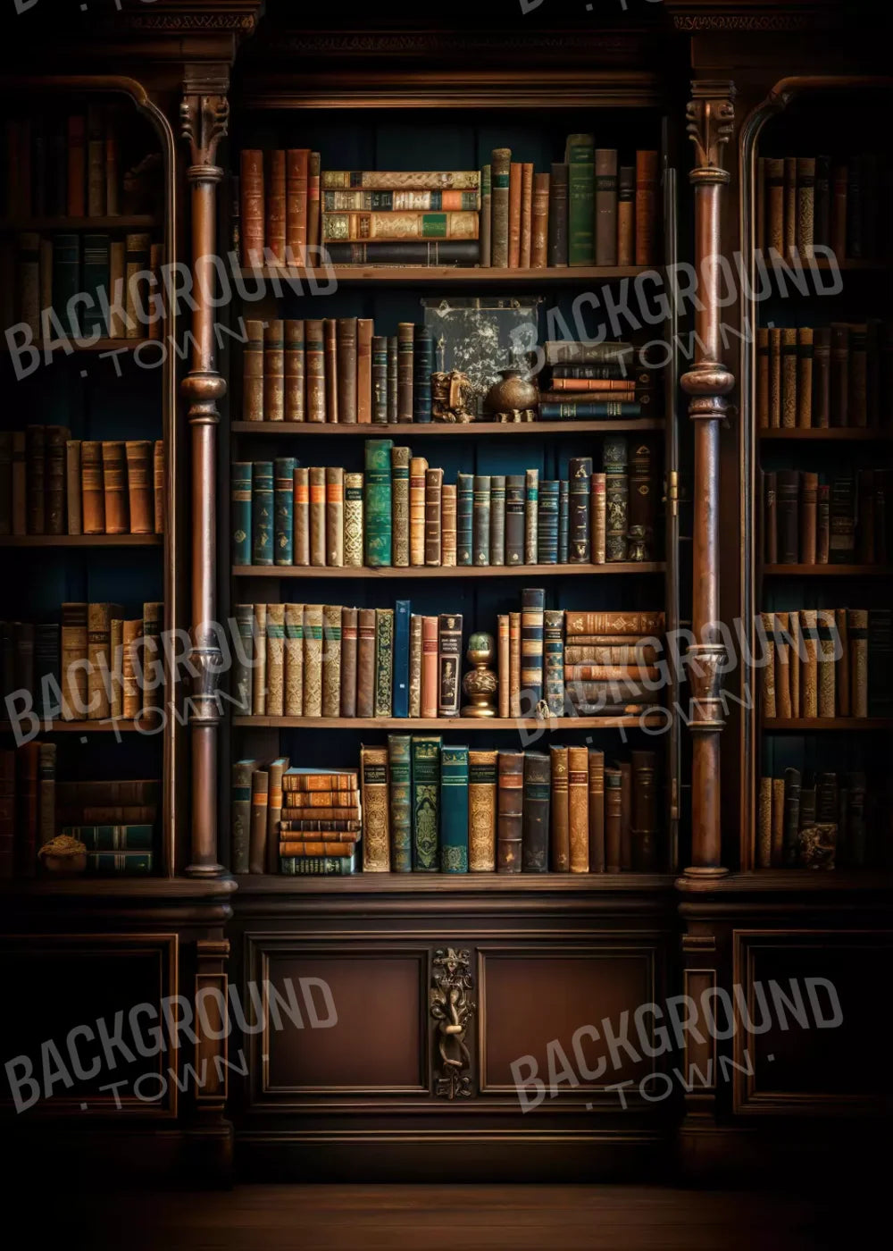 Library Wall Vertical 5X7 Ultracloth ( 60 X 84 Inch ) Backdrop