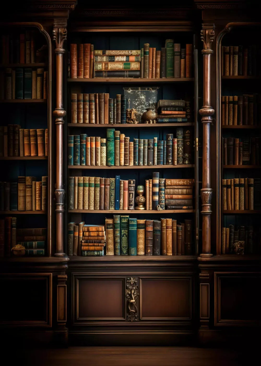 Library Wall Vertical 5X7 Ultracloth ( 60 X 84 Inch ) Backdrop