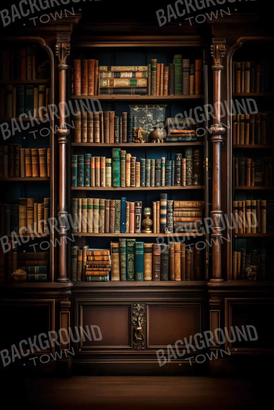 Library Wall Vertical 8X12 Ultracloth ( 96 X 144 Inch ) Backdrop