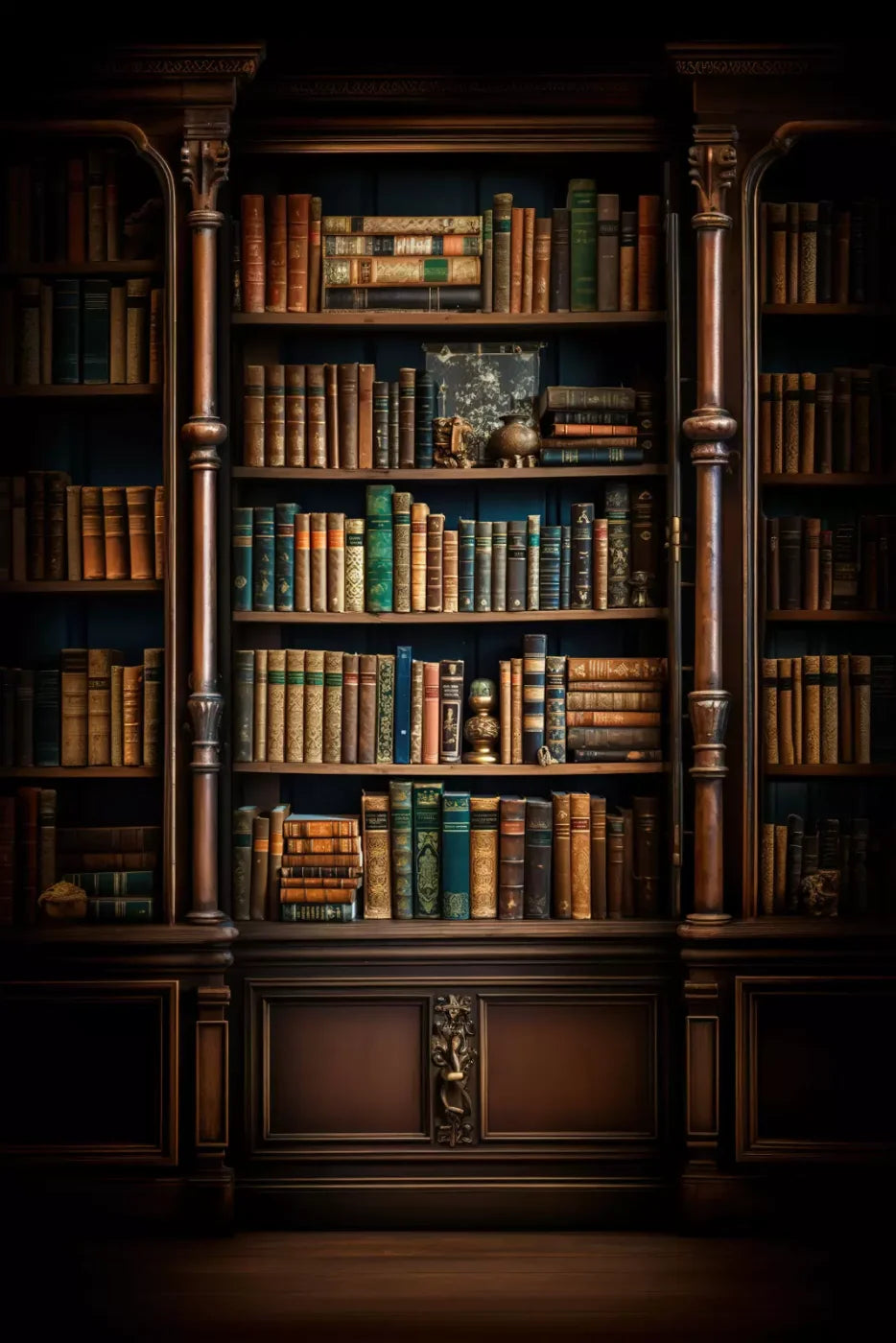 Library Wall Vertical 8X12 Ultracloth ( 96 X 144 Inch ) Backdrop