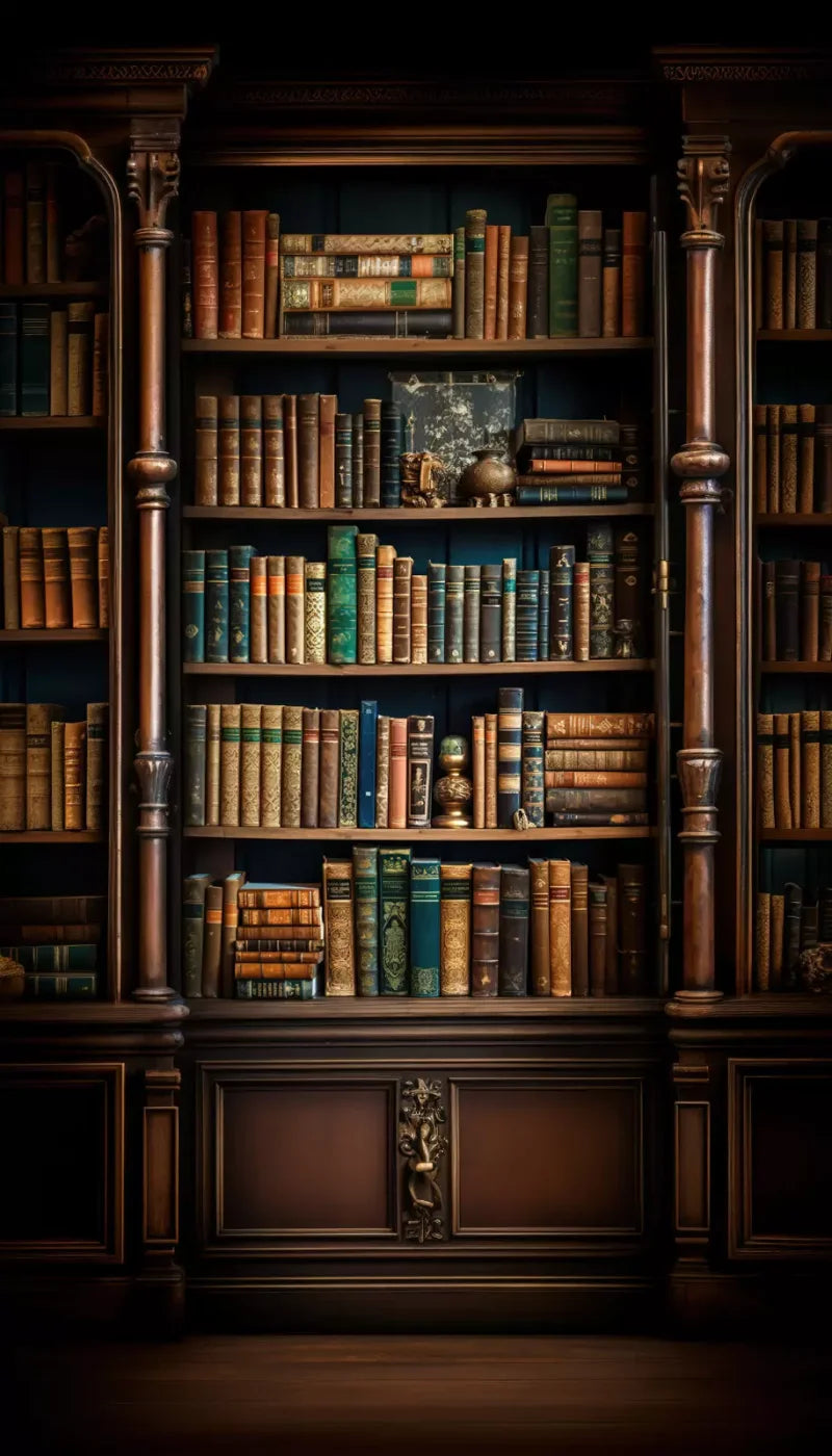 Library Wall Vertical 8X14 Ultracloth ( 96 X 168 Inch ) Backdrop
