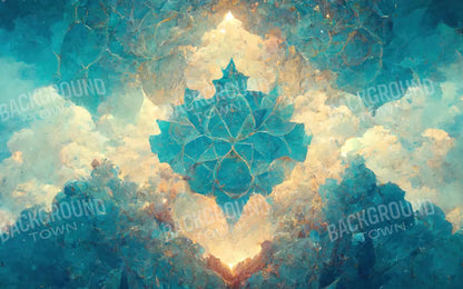 Light Blue Nebula 14X9 Ultracloth ( 168 X 108 Inch ) Backdrop