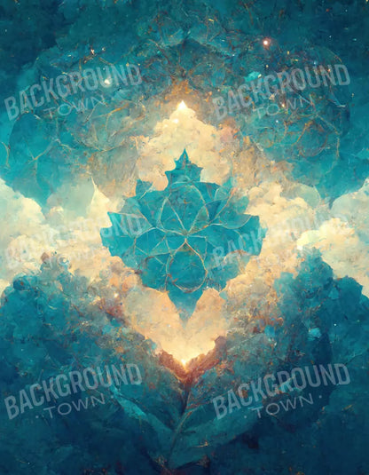 Light Blue Nebula 6X8 Fleece ( 72 X 96 Inch ) Backdrop