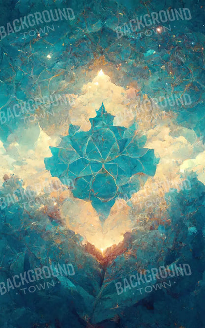 Light Blue Nebula 9X14 Ultracloth ( 108 X 168 Inch ) Backdrop