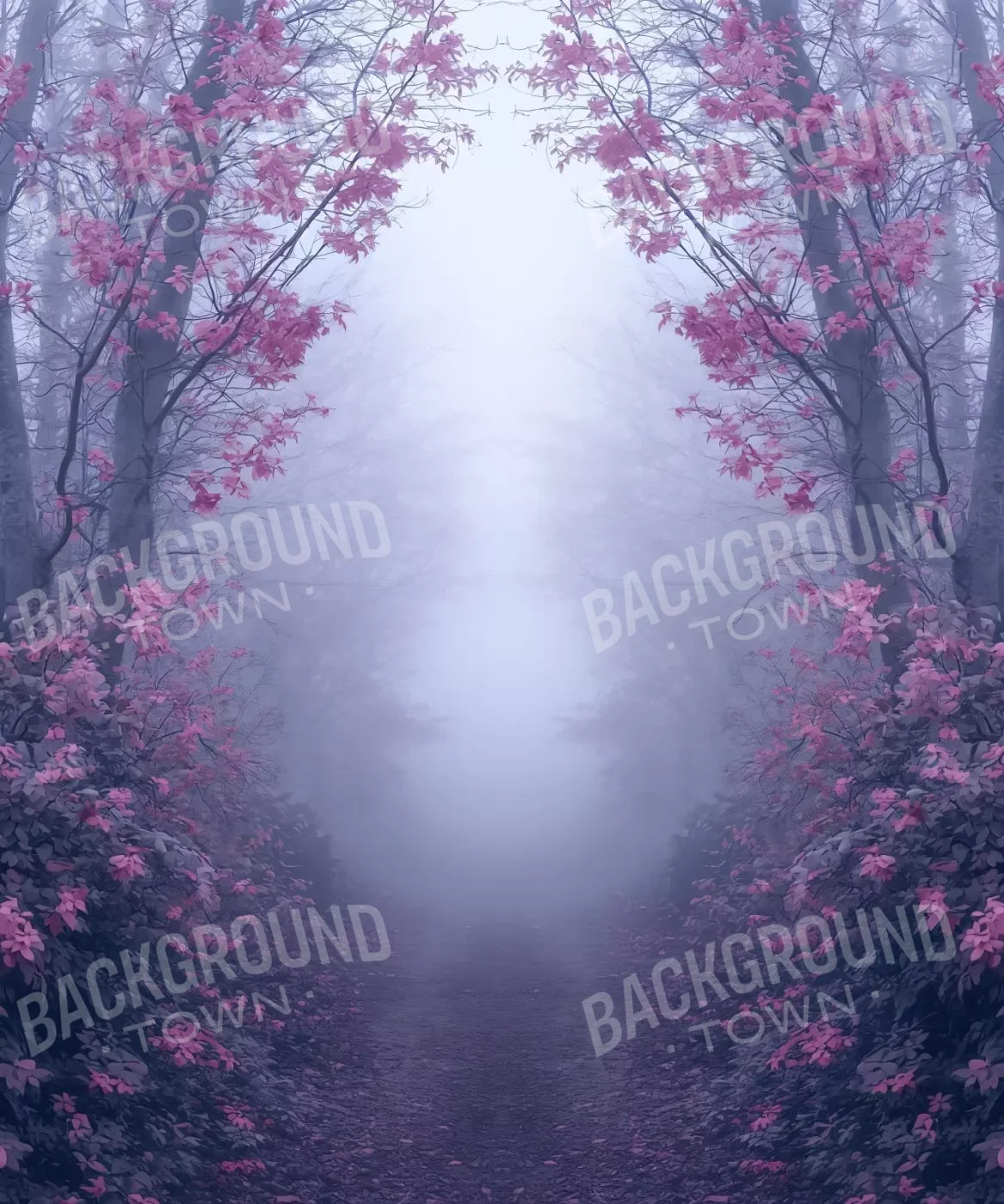 Light Pink Burning Bush Walk 10’X12’ Ultracloth (120 X 144 Inch) Backdrop