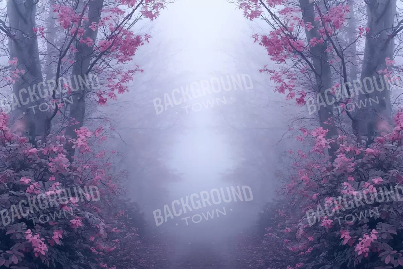 Light Pink Burning Bush Walk 12’X8’ Ultracloth (144 X 96 Inch) Backdrop