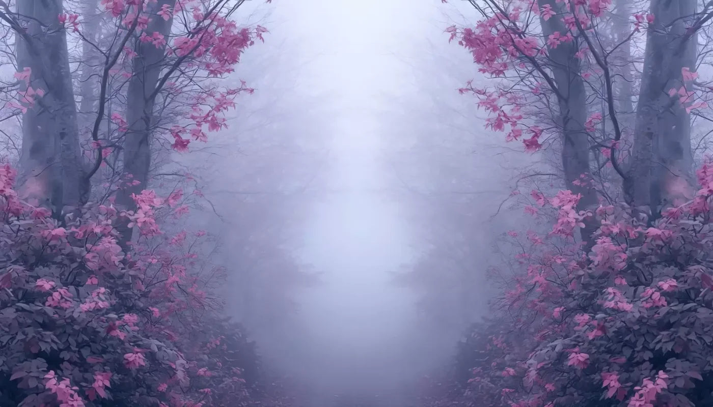 Light Pink Burning Bush Walk 14’X8’ Ultracloth (168 X 96 Inch) Backdrop