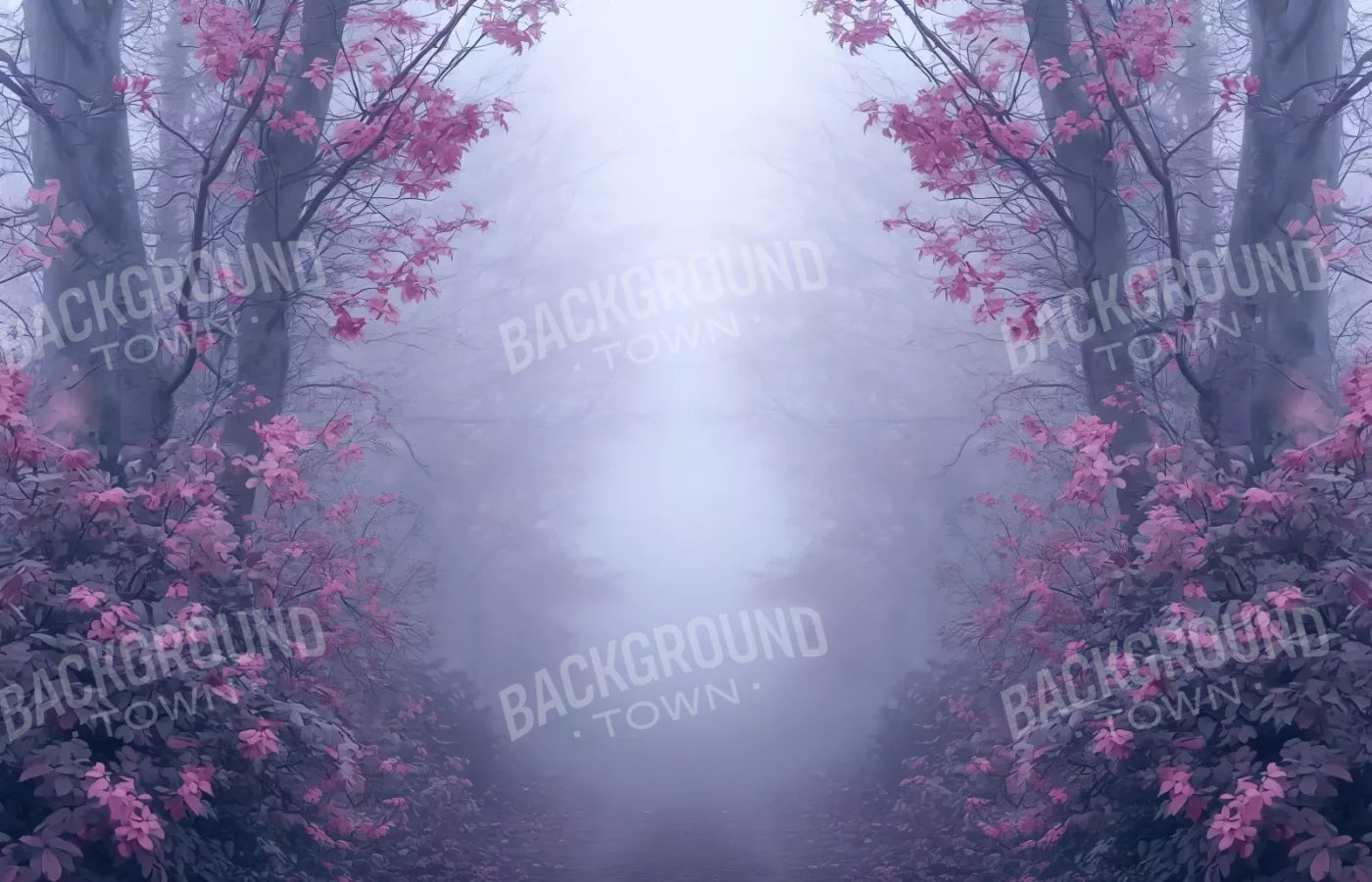 Light Pink Burning Bush Walk 14’X9’ Ultracloth (168 X 108 Inch) Backdrop