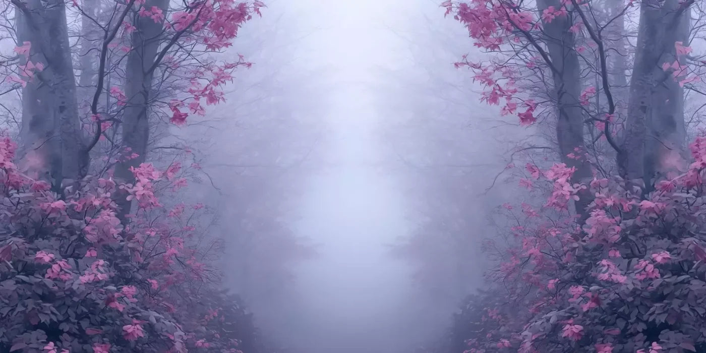 Light Pink Burning Bush Walk 16’X8’ Ultracloth (192 X 96 Inch) Backdrop