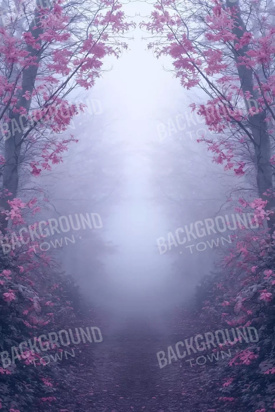 Light Pink Burning Bush Walk 8’X12’ Ultracloth (96 X 144 Inch) Backdrop