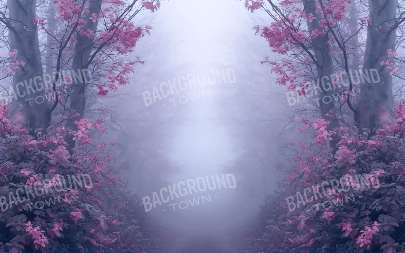 Light Pink Burning Bush Walk 8’X5’ Ultracloth (96 X 60 Inch) Backdrop