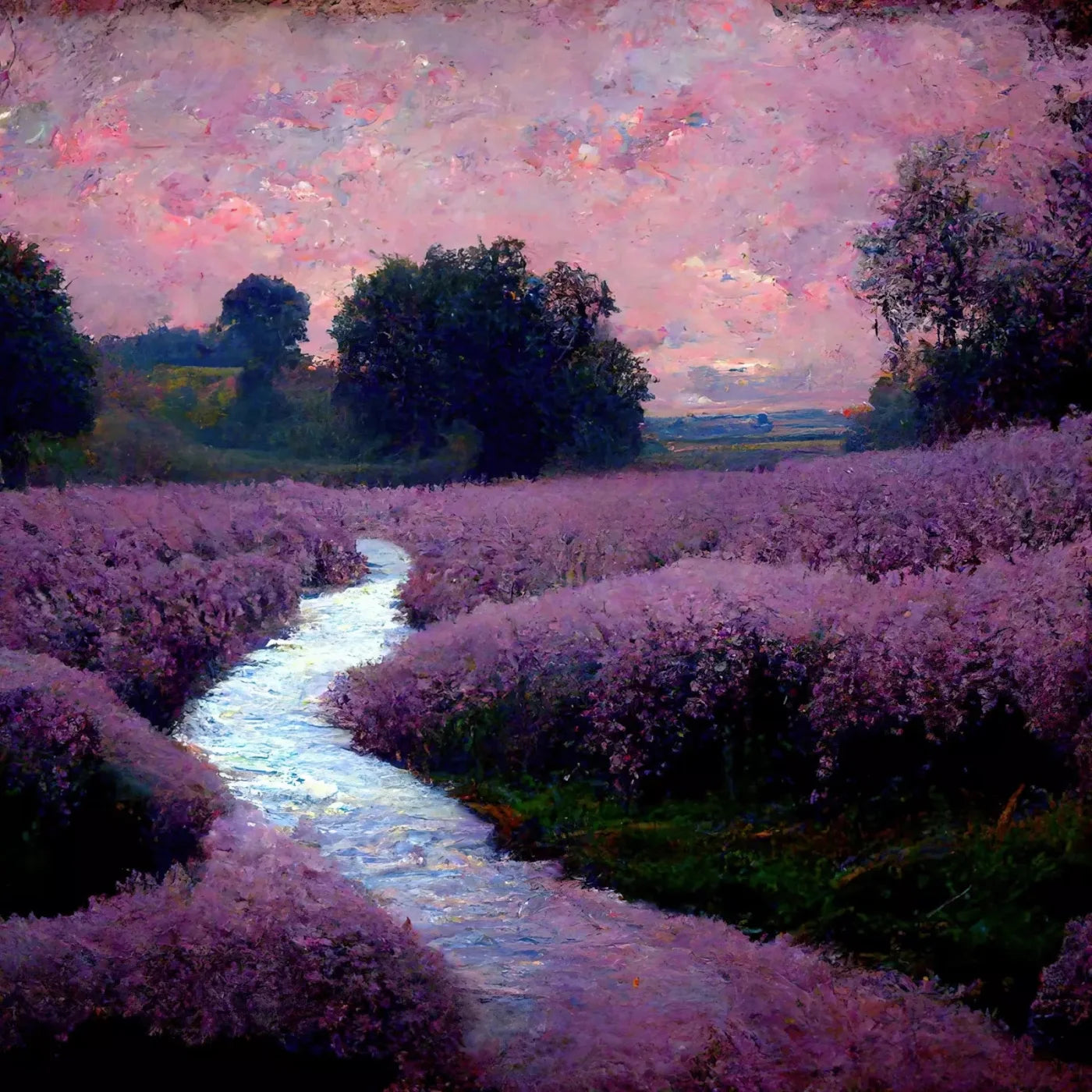 Lilac Field 10X10 Ultracloth ( 120 X Inch ) Backdrop