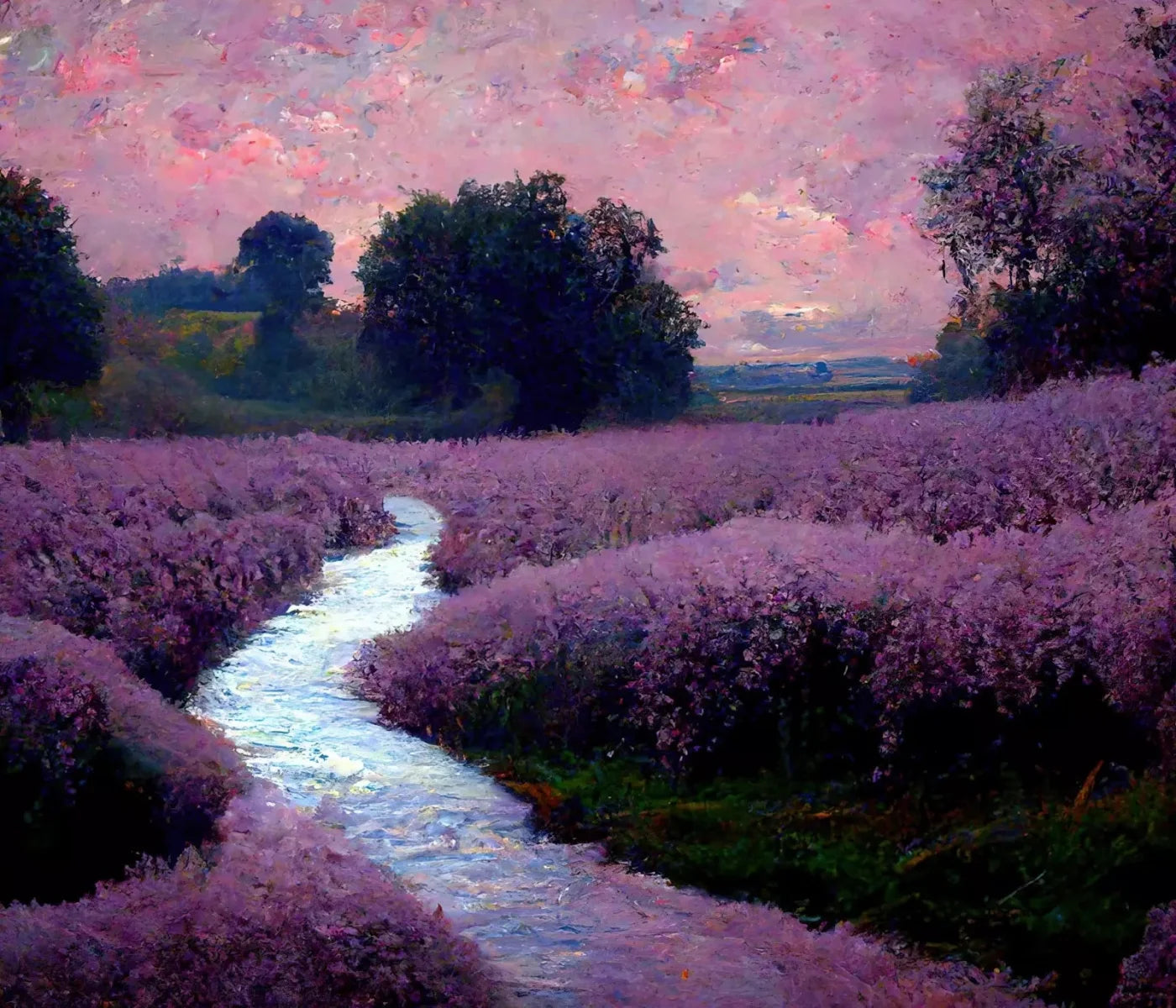 Lilac Field 12X10 Ultracloth ( 144 X 120 Inch ) Backdrop