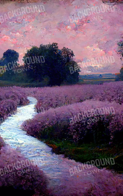 Lilac Field 9X14 Ultracloth ( 108 X 168 Inch ) Backdrop