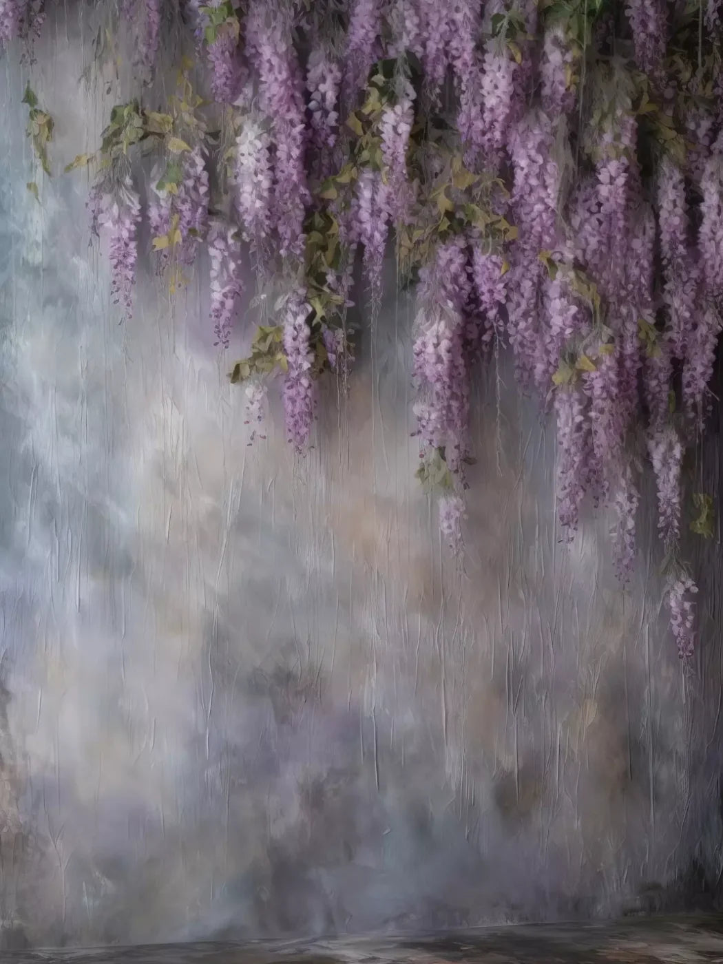 Lilac Wall 5X68 Fleece ( 60 X 80 Inch ) Backdrop