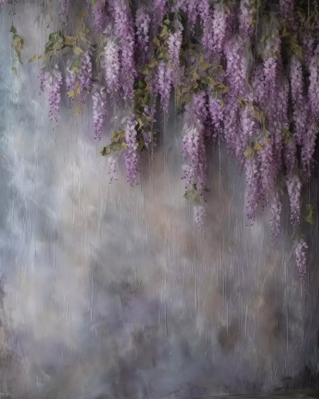 Lilac Wall 8X10 Fleece ( 96 X 120 Inch ) Backdrop