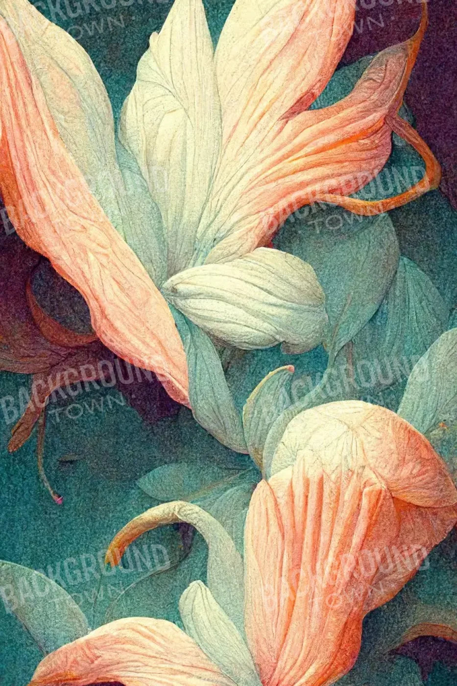 Lily Flowers 1 5X8 Ultracloth ( 60 X 96 Inch ) Backdrop