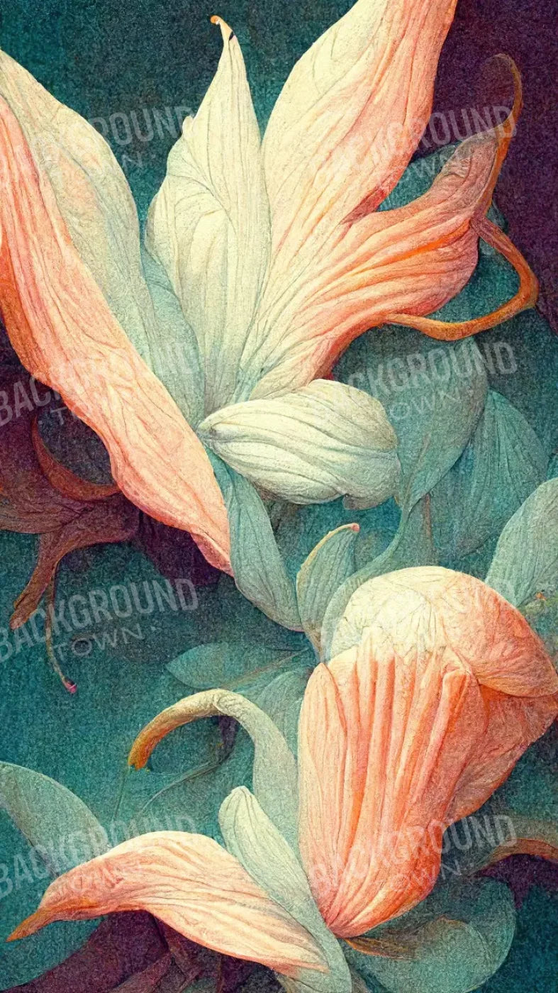 Lily Flowers 1 8X14 Ultracloth ( 96 X 168 Inch ) Backdrop