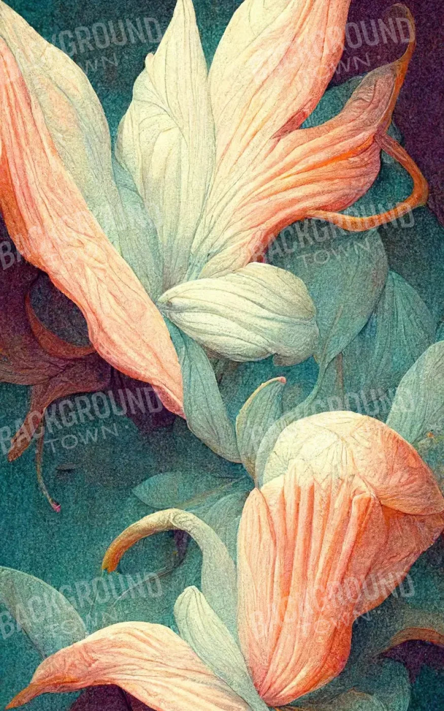 Lily Flowers 1 9X14 Ultracloth ( 108 X 168 Inch ) Backdrop