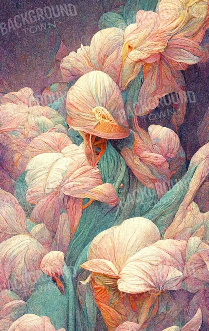 Lily Flowers 2 10X16 Ultracloth ( 120 X 192 Inch ) Backdrop