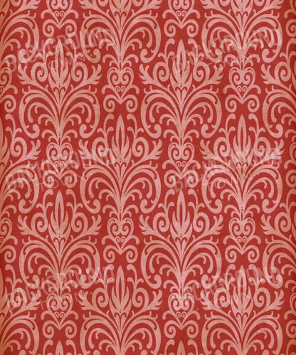 Red Damask Backdrop for Photography