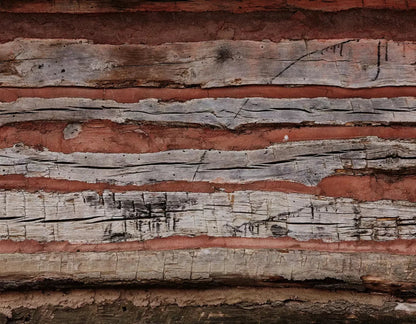 Log Cabin 8X6 Fleece ( 96 X 72 Inch ) Backdrop