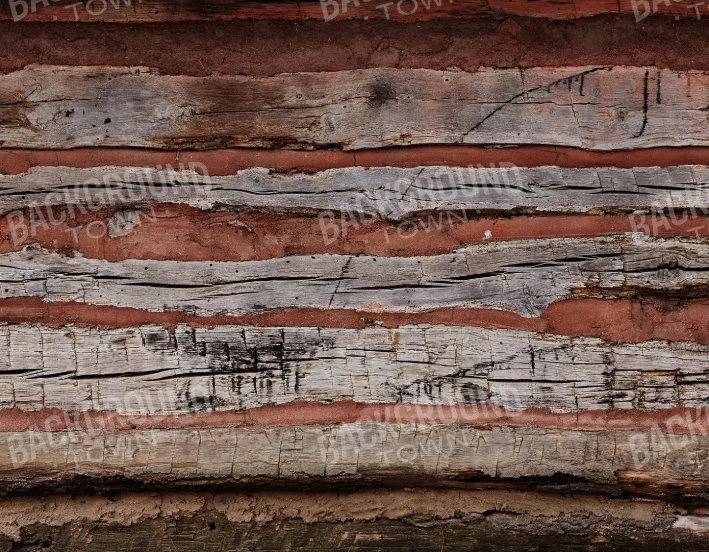 Log Cabin 8X6 Fleece ( 96 X 72 Inch ) Backdrop